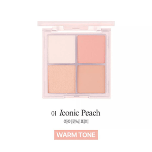 Cheek Stain Blusher Palette 10g - #01 Iconic Peach