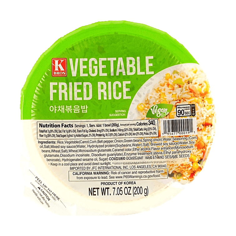 韩国KBROS 蔬菜炒饭+泡菜炒饭+杂菜炒饭 600g【3种口味3件组合装】 7
