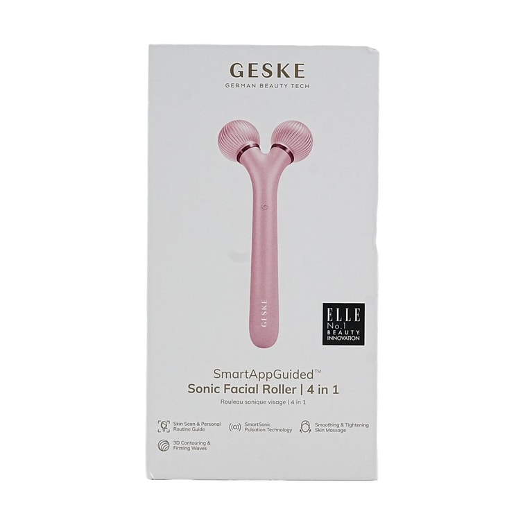 소닉 페이셜 롤러 페이스 4-1, 근육 긴장을 풀고 몇 초 만에 매끄럽고 탄력 있고 탄력 있는 피부를 얻으세요 #핑크 4