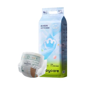 BC BABYCARE 尿不湿  L码 9-14KG-40pcs air pro婴儿纸尿裤 超薄透气 腰贴型纸尿裤