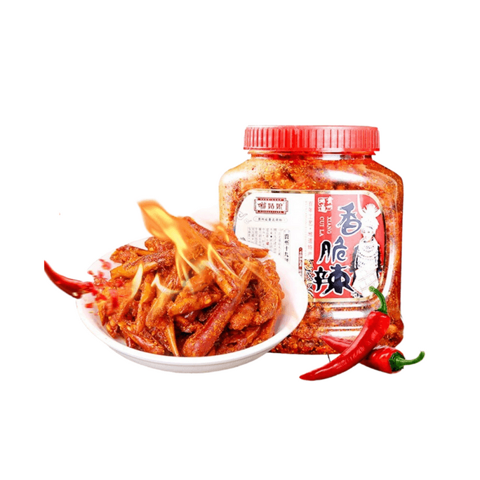 【中國直郵】 苗姑娘 貴州特產小吃 香脆辣150g*1 休閒零食辣椒美味油炸辣椒條即食微辣