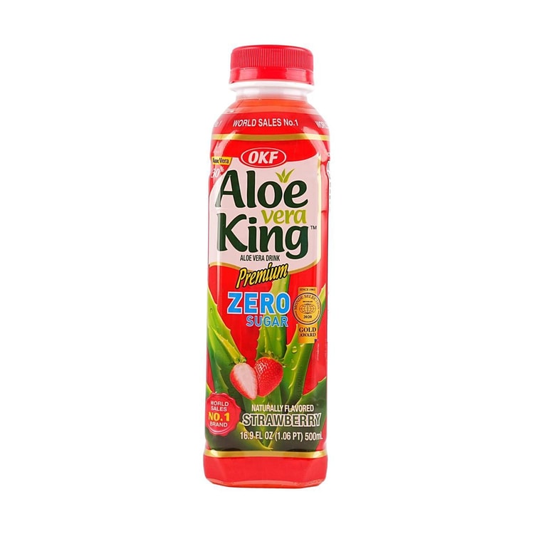 OKF Aloe Vera King,Sugar Free,Strawberry Flavor,16.91 fl oz - Yami.com