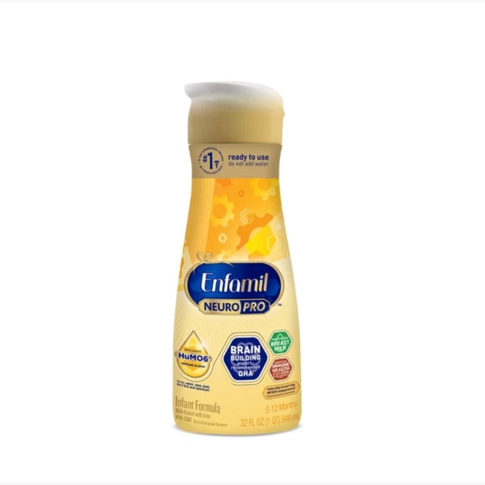 美国 美赞臣 Enfamil NeuroPro 婴儿配方奶粉即饮液体 32 oz | DHA+MFGM+铁