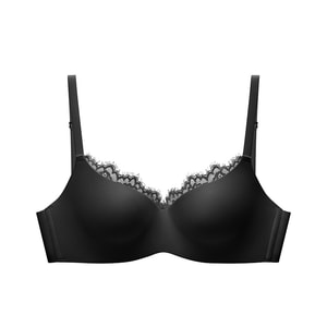 Lace Seamless Bra Obsidian Black Size M (70C/75ABC)