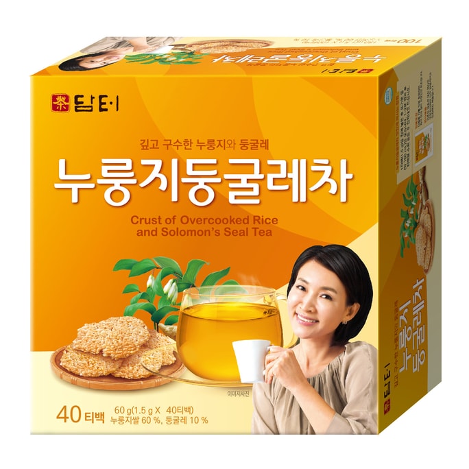 Damtuh Traditional Korea Tea Scorched Rice & Solomon's Seal Tea 1.5g x 40 tea bags