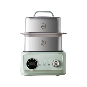 110V Stainless Steel Electric Steamer, Three-Layer Steam Pot, Automatic Power-Off Steamer, Simple and Luxurious 3-Layer Electric Steamer, 15L, 1 Unit. [One pot makes a complete breakfast!]