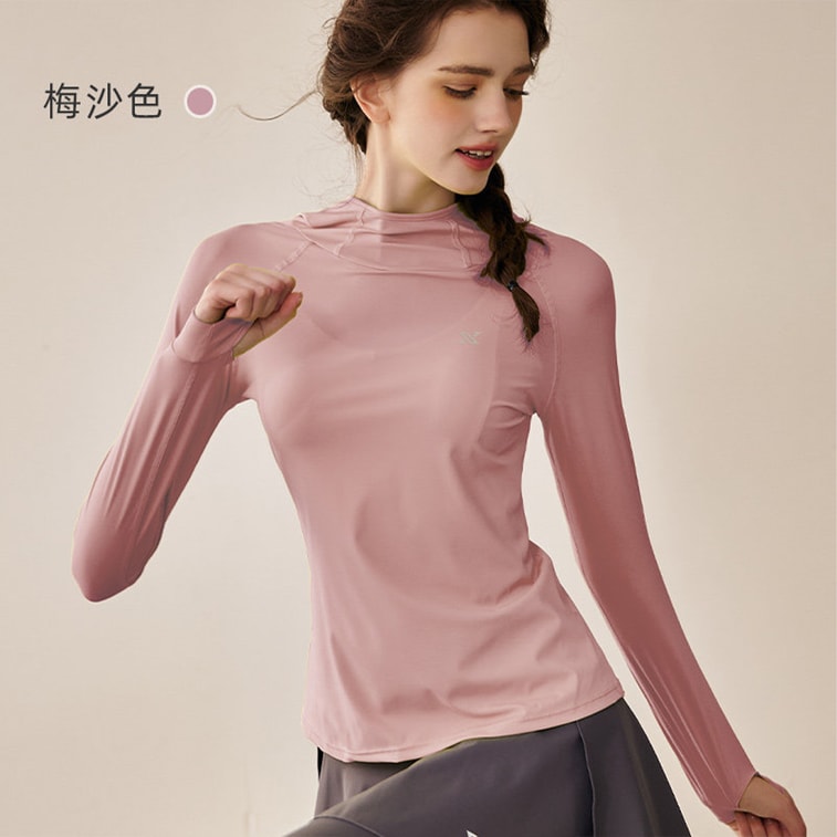 Outdoor Sports Cycling Sun Protection Quick-Dry Clothing Yoga Fitness Wear Set, Black Long Sleeve + Black Culottes 3XL 9