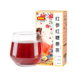 懐かしい紅参、紅棗、黒砂糖、生姜茶（パッションフルーツ風味）長白山5年紅参焦がし淮江100g 温かいケア、心の中に人参