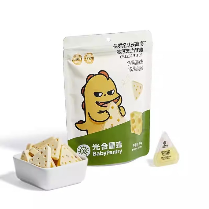 【中国直邮】 光合星球 高钙芝士奶酪块 健康营养儿童零食三角奶酪棒100g/袋