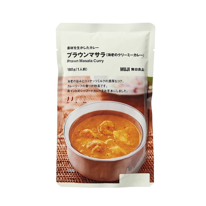 【日本直邮】日本MUJI无印良品 咖喱虾拌饭酱 180g