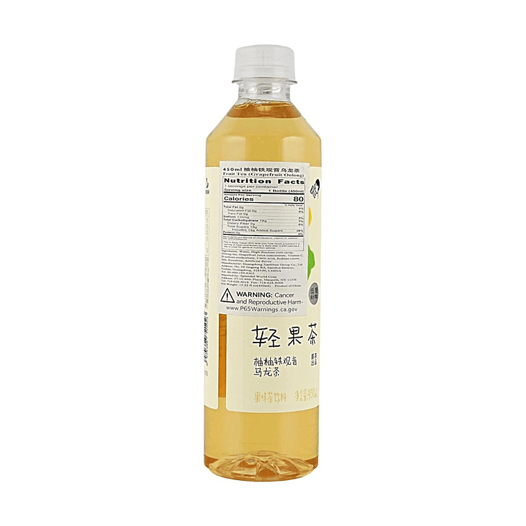 喜茶 輕果茶 果香茶飲料 柚柚鐵觀音烏龍茶 450ml【低糖低卡零脂】 6