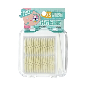 花生美妆 自然隐形蕾丝纹路双眼皮贴 斜切三角形XS号(针对松眼皮)囤货装 780贴