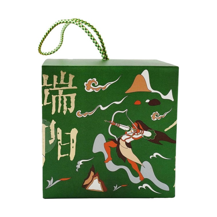 关茶 新山海经端阳茶粽礼盒 210g【端午节粽子】【山核桃松仁红枣茶粽+茶粽酥】 12