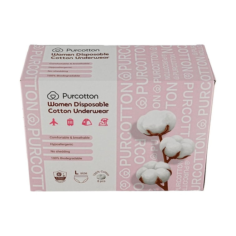 Disposable Cotton Panties Women Size L 8pcs Sterile Individually Wrapped 6