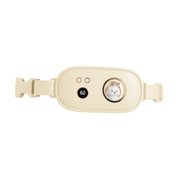 Digital Display Massage Warm Uterus Treasure USB Charging Mugwort Relief Massage Therapy Warm Uterus Wonder White 1Set 4