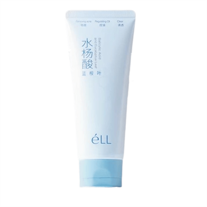[중국 직송] ELI 유칼립투스 글로불루스 잎 살리실산 오일 컨트롤 여드름 클렌저, 피지 조절, 수분 공급, 보습, 여드름 치료, 피부 밸런스, 정품, 100g/개