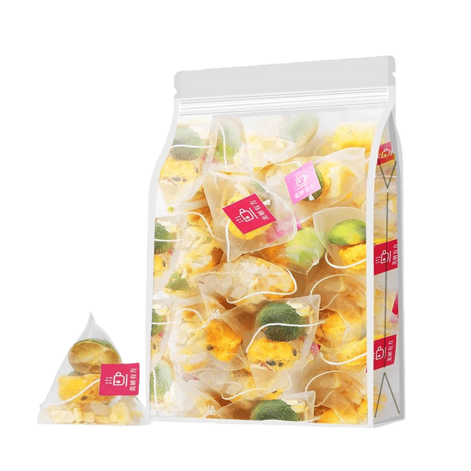 【中国直邮】 中闽飘香 百香果金桔柠檬茶青桔水果茶冲泡冲饮夏季泡水喝的东西花果花茶包 10包/袋