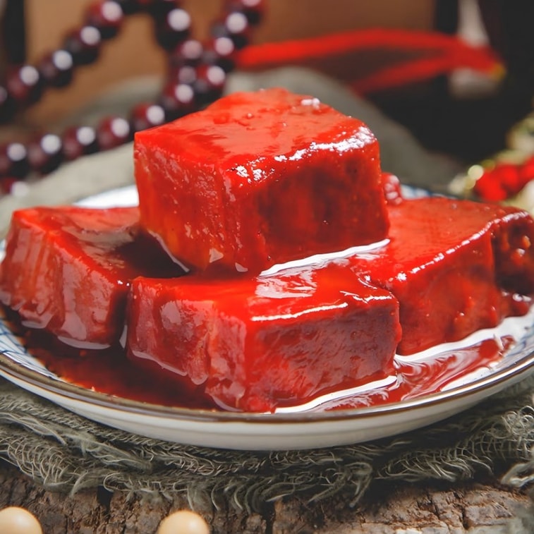 【中國直郵】 古鬆精製大塊腐乳醬豆腐霉豆腐拌麵拌飯醬中華老字號拌麵拌飯醬下飯菜火鍋蘸料原味大塊豆腐乳340g 3