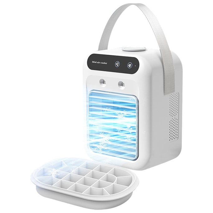 Fatina Portable AC Cooler 3-Second Cooling USB/Battery Powered Desktop Humidifier Fan with Top-Up.