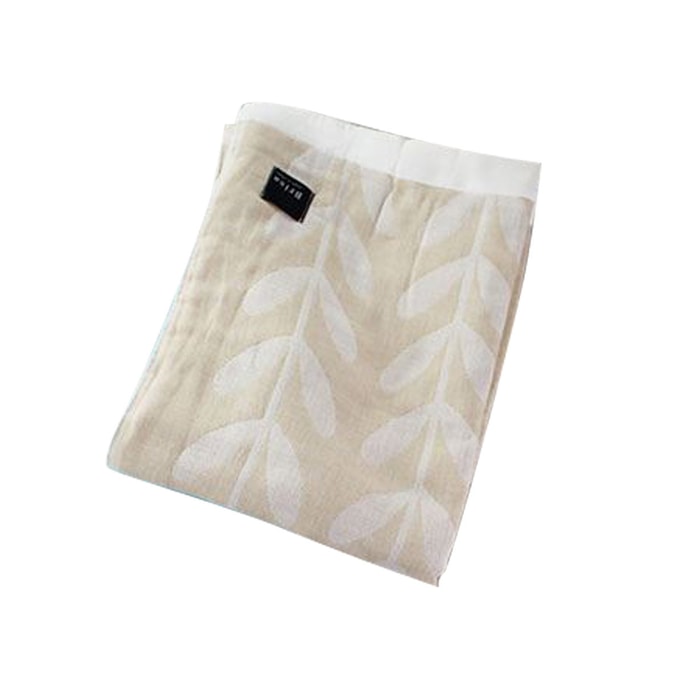 5-ply spun throw throw Nordic pattern ivy beige