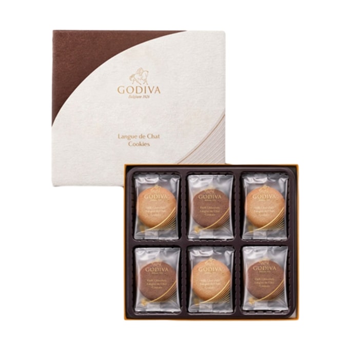 【日本直邮】 比利时 GODIVA 法式薄饼夹心饼干礼盒  18片装
