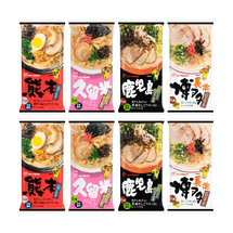 Japanese Kyushu Ramen Assortment - Instant Noodles, 4 Flavors, 8 Packs, 26.45oz
