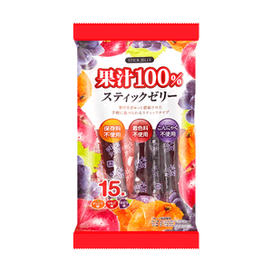 Fruit Stick Jelly - Orange, Apple & Grape, 18 Piece, 3.88 oz