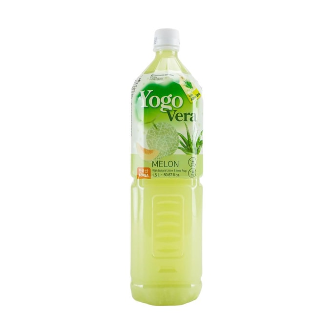 韓國YOGO VERA 蘆薈飲料 蜜瓜味 1.5L