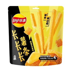 Extra Long Potato Sticks,Ultra Savory Honey Mustard Sauce Flavor, 2.54 oz