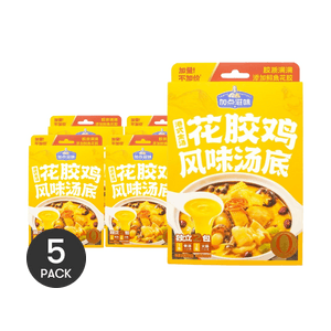 홍콩식 채식 닭고기 핫팟 베이스, 4.93oz *5【5팩】