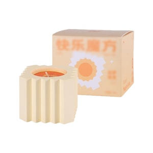 【中国からの直送】HSPM ルービックキューブ型アロマキャンドル、誕生日プレゼント、お土産、写真撮影用小道具、クリエイティブなホームデコレーション、スクエアパイナップル（1個）