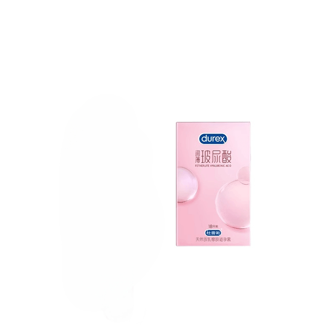 【中国直送】デュレックス ヒアルロン酸コンドーム 薄くて保湿力アップ 18個入*1袋