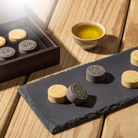 台湾郭元益 百年糕礼盒 芝麻糕+麻油绿豆糕 20枚入 180g【点心伴手礼】