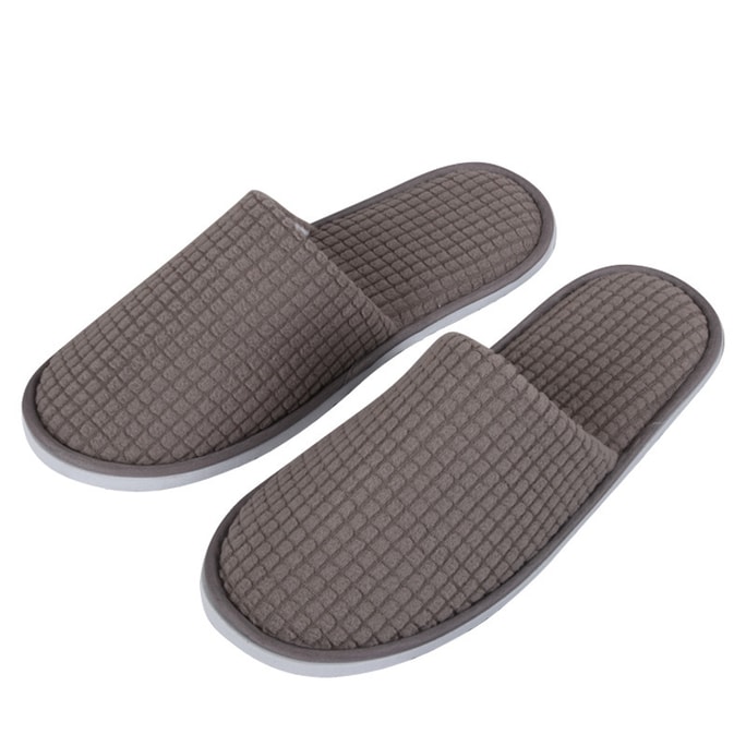 Disposable Slippers Thickened Washable Anti-slip Sole Pair OF Slippers Gray