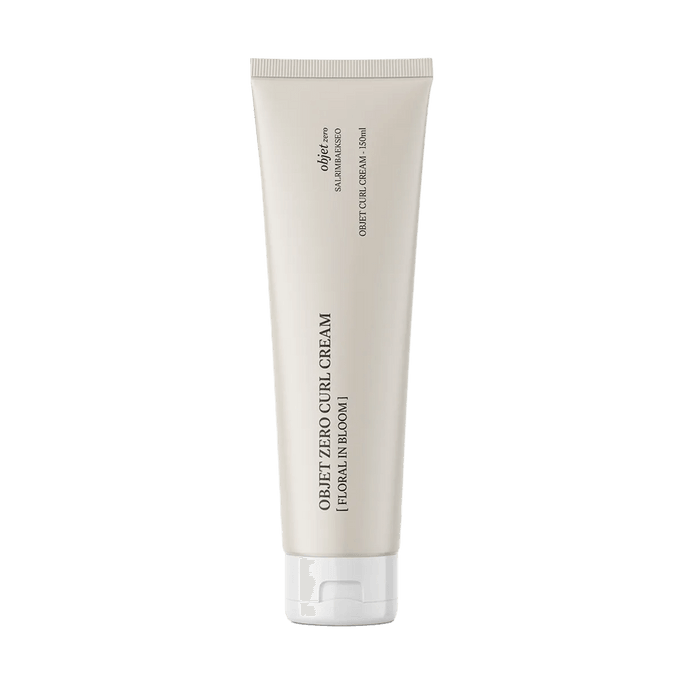 Objet Zero Volumizing Curl Cream, 5.1 fl.oz. #Floral in Bloom Scent - Repairs Color/Perm Damage, Long-Lasting Natural Curls, Nourishing