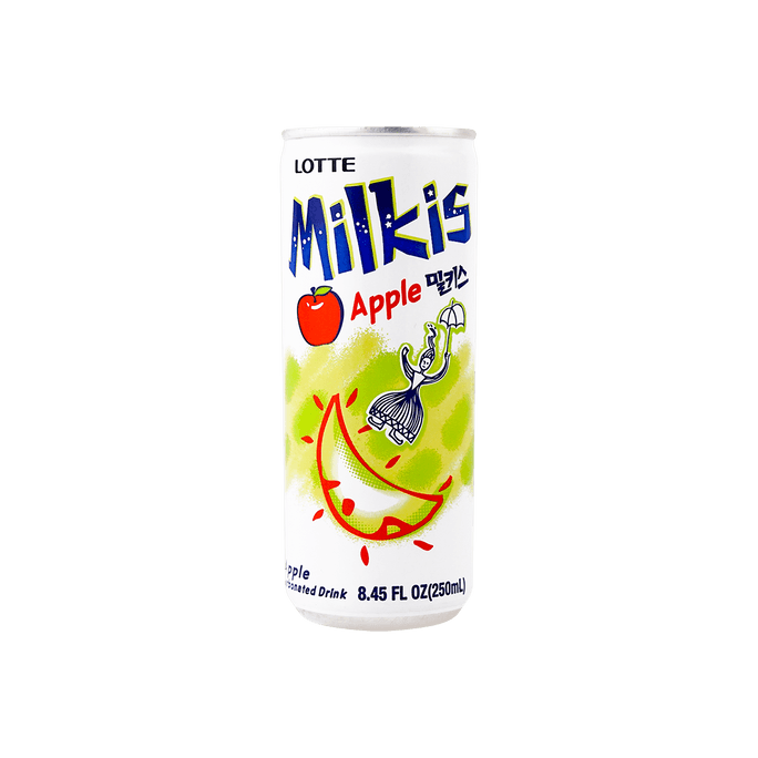 밀키스 애플 소다 - 탄산 사과 맛 음료, 8.45fl oz