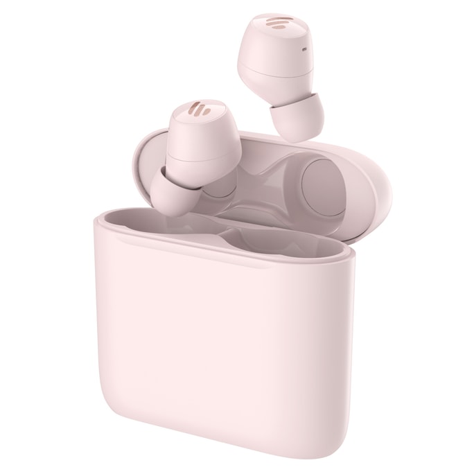 Edifier TO-U6+ True Wireless In-Ear Headphones Lightweight Bluetooth Earbuds with Wireless Charging Case Pink