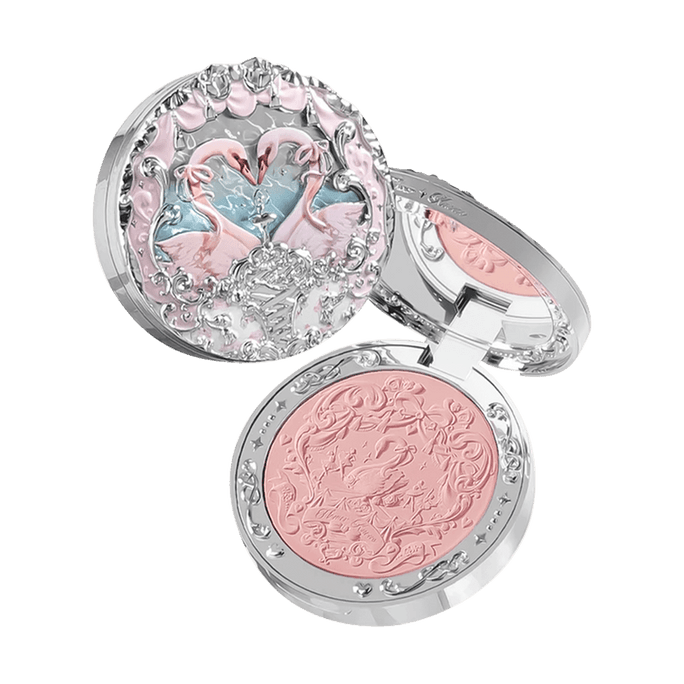 Swan Ballet Series Velvet Mist Powder Blusher Powder 02 Romantic Expansive Milk Powder 5g