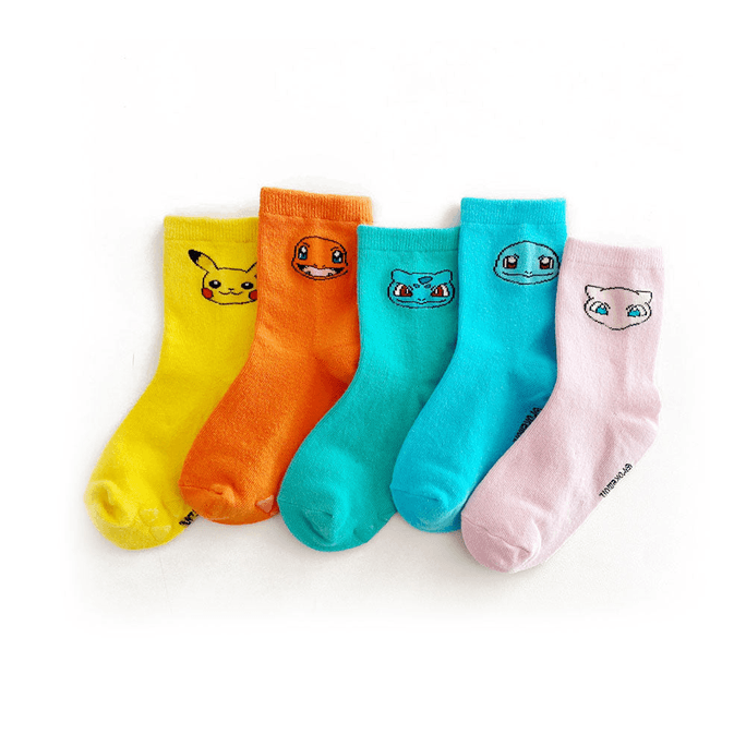 韩国Kiss socks POKEMON 防滑袜子5双套装(3-10岁儿童)