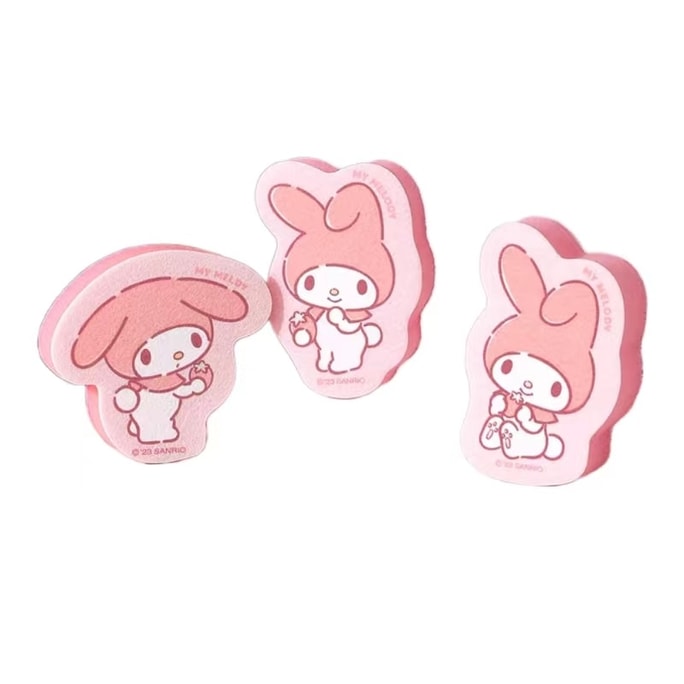 Sanrio Cleaning Sponge Scouring Pad Clean Wash The Dishes-My Melody 3Pc 1Set