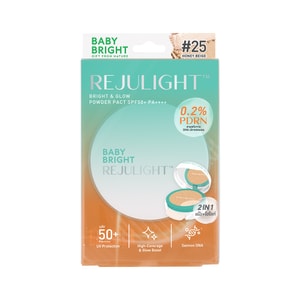 泰国 BabyBright 光感焕亮防晒粉饼 多效防晒高光 SPF50+ / PA++++ 0.2%PDRN保湿提亮淡纹 9.5g #25 Honey Beige 蜂蜜米白