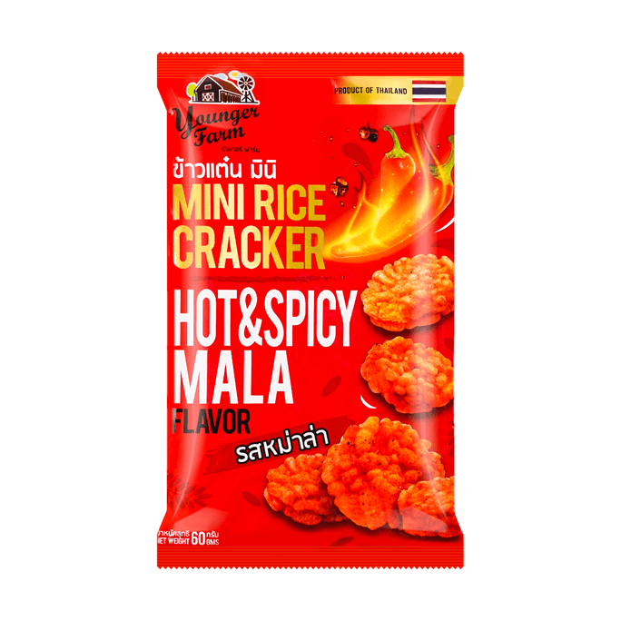Spicy Mala Mini Rice Crackers, 2.11oz