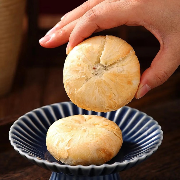 稻香村 金秋福月苏式月饼礼盒 5味25枚入  1550g【百果+豆沙+椒盐+玫瑰+果仁】【中秋礼盒】 4