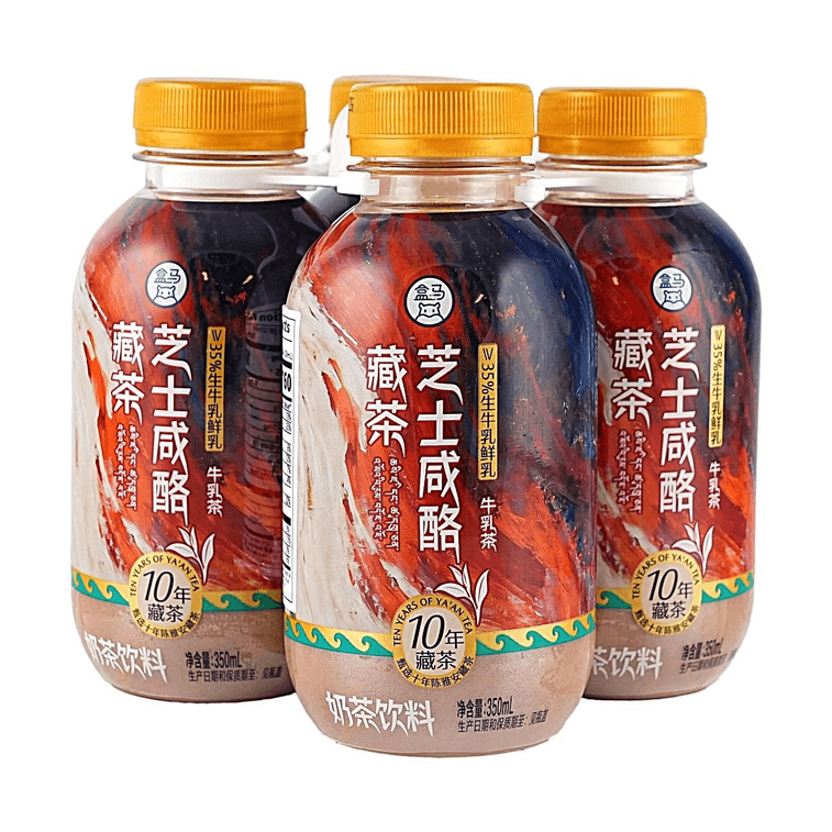 치즈 솔티 치즈 티베탄 티 밀크티 11.83 fl oz*4팩【10년 숙성 티베탄 티】【신선한 우유 35% 이상 함유】 10