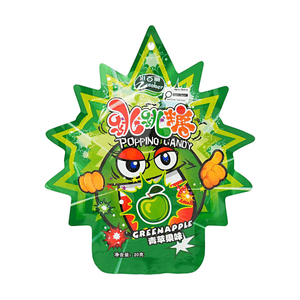 滋百丽Zeober青苹果味跳跳糖 20g【童年回忆】【劲爽爆炸感】