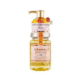 日本&HONEY安蒂花子 蜂蜜滋润亮泽护发精油 100ml 烫染发质修复 深层保湿 大马士革玫瑰蜂蜜香