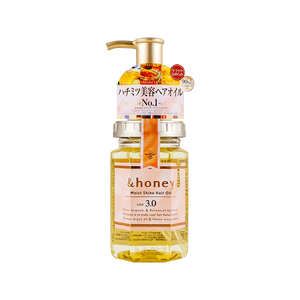 日本&HONEY安蒂花子 蜂蜜滋润亮泽护发精油 100ml 烫染发质修复 深层保湿 大马士革玫瑰蜂蜜香