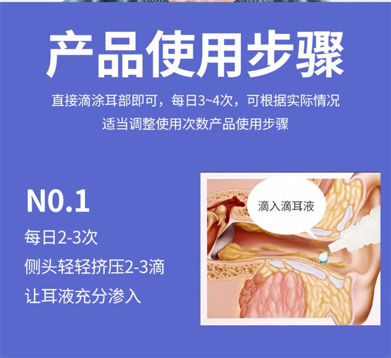 【中国直邮】 云南本草 耳鸣滴耳液 耳鸣神经性耳鸣王克星治神经性10ml/盒