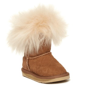 MOM LOVES ME レディース フォクシーウール アンクルブーツ（チェスナットキルティング）サイズ US 6