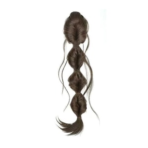 New Natural Imitation Hair Ins Grab Clip Fried Dough Twists Long Braid Wig  Threaded Bubble Braid [Cold Brown] F